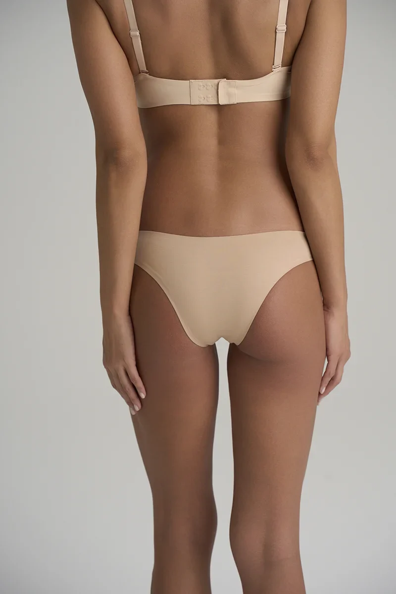 ByeBra – Po-Lifting-BHs und Unterwäsche, 2er-Pack, brasilianische Baumwolle, Beige & Schwarz