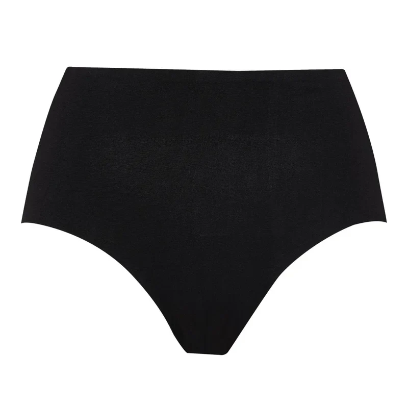 ByeBra – Po-Lifting-Slips und Unterwäsche im 2er-Pack, Baumwoll-Slips, hoch geschnitten, beige und schwarz