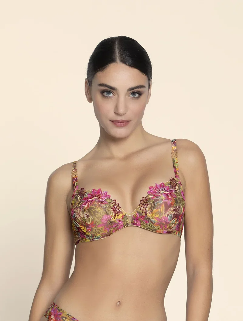 Lise Charmel - Danse Des Fleurs gepolsterter Kontur-BH Fushia Vert