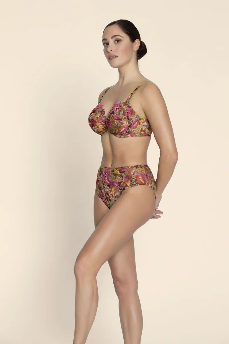 Lise Charmel - Danse Des Fleurs High Waist Slip Fushia Vert