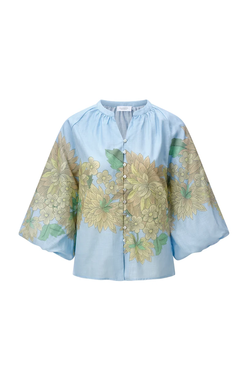 Blouse with place print