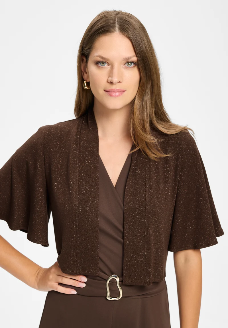 Jersey Bolero mit weiten Ärmeln