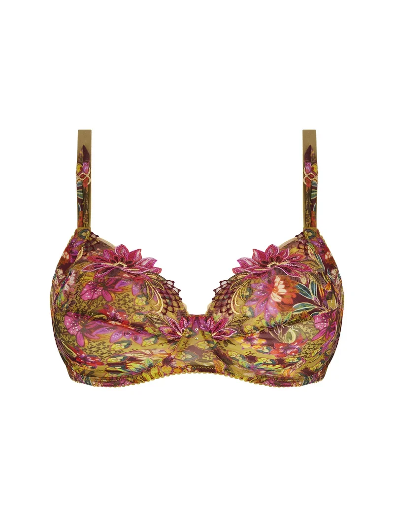Lise Charmel – Danse Des Fleurs 3-teiliger Vollschalen-BH Fushia Vert