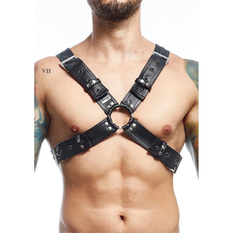 MOB - DNGEON SCHWARZER HARNESS-GÜRTEL, ONE SIZE