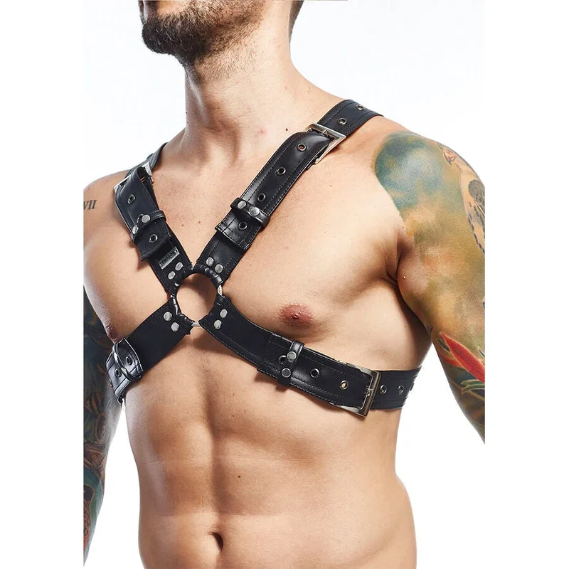 MOB - DNGEON SCHWARZER HARNESS-GÜRTEL, ONE SIZE