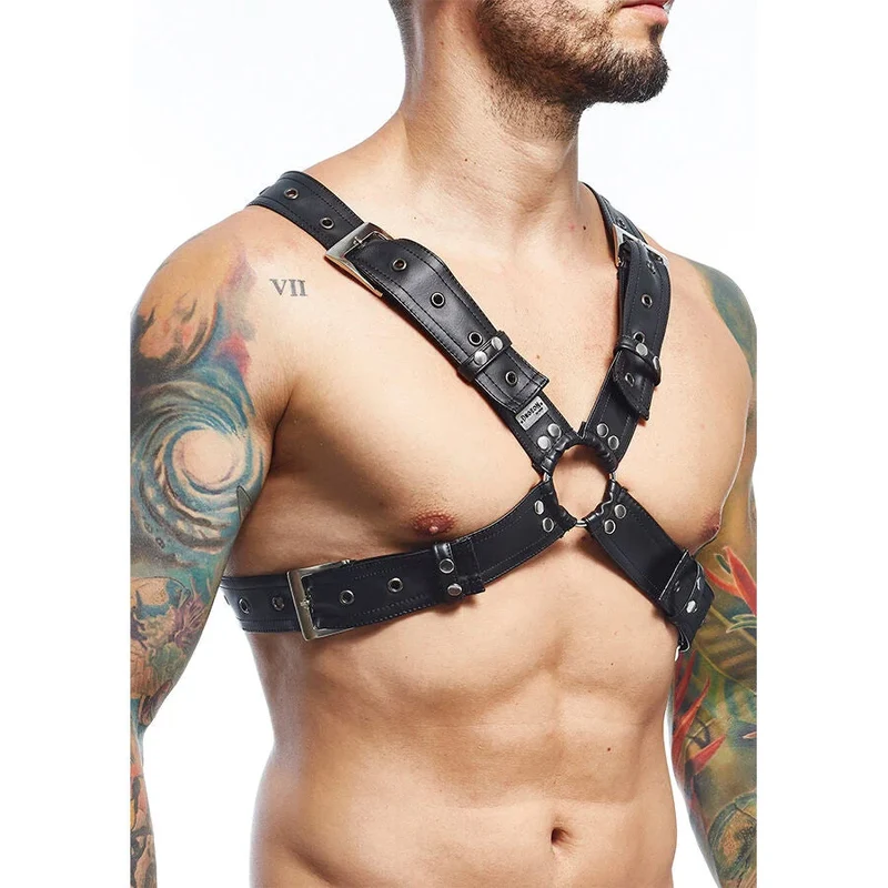 MOB - DNGEON SCHWARZER HARNESS-GÜRTEL, ONE SIZE