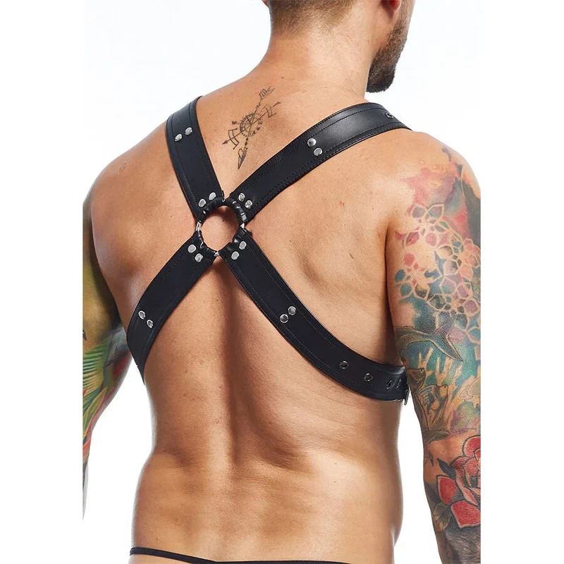 MOB - DNGEON SCHWARZER HARNESS-GÜRTEL, ONE SIZE