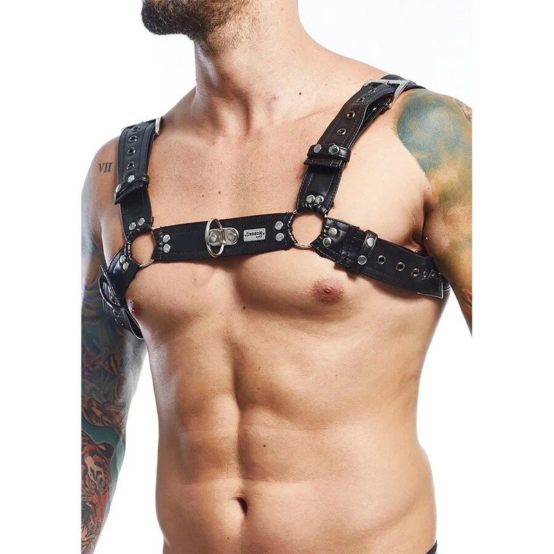 MOB - DNGEON SCHWARZER HARNESS-GÜRTEL, ONE SIZE