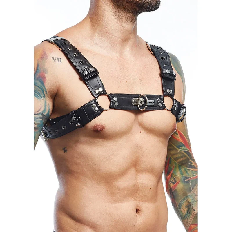MOB - DNGEON SCHWARZER HARNESS-GÜRTEL, ONE SIZE