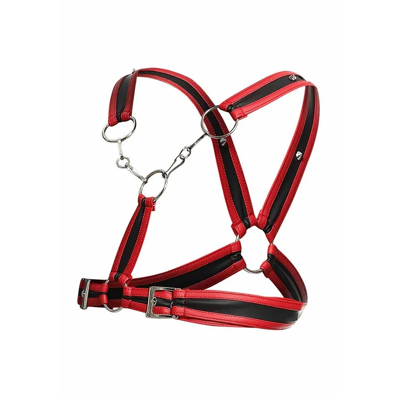 MOB - DNGEON ROTES HARNESS MIT KETTEN ONE SIZE