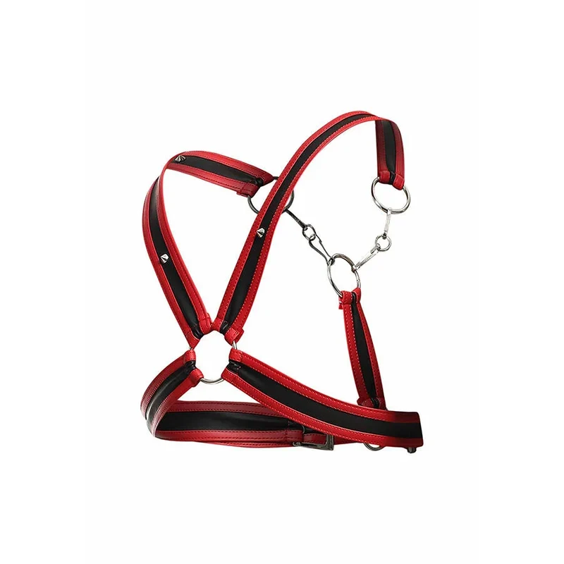 MOB - DNGEON ROTES HARNESS MIT KETTEN ONE SIZE