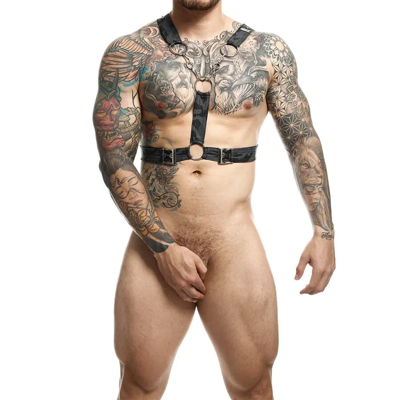 MOB - DNGEON SILBERNES HARNESS MIT KETTEN ONE SIZE