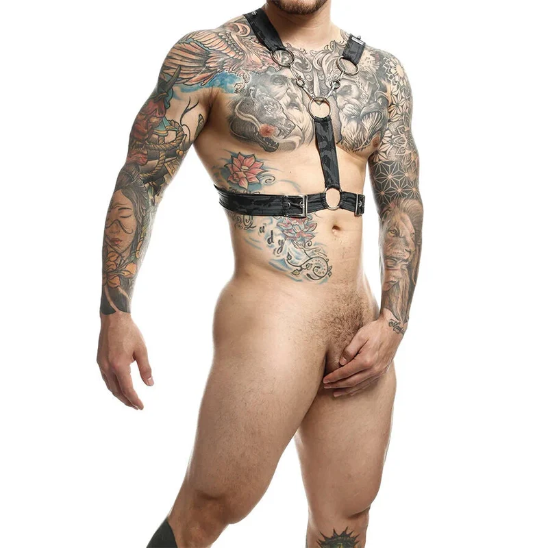 MOB - DNGEON SILBERNES HARNESS MIT KETTEN ONE SIZE