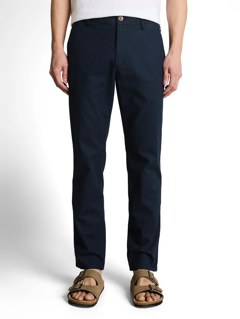 TTREGULAR Chino Hose mit Leinenanteil
