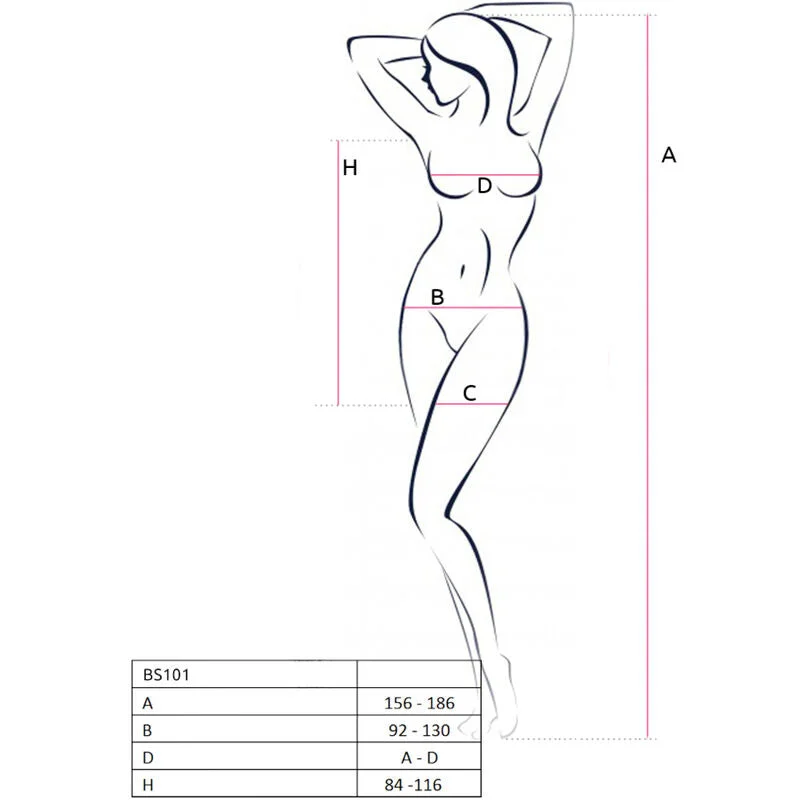 PASSION - BS101 - BODYSTOCKING - EINE GRÖSSE