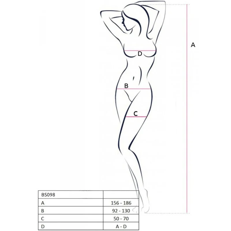 PASSION - BS098 - BODYSTOCKING- EINE GRÖSSE