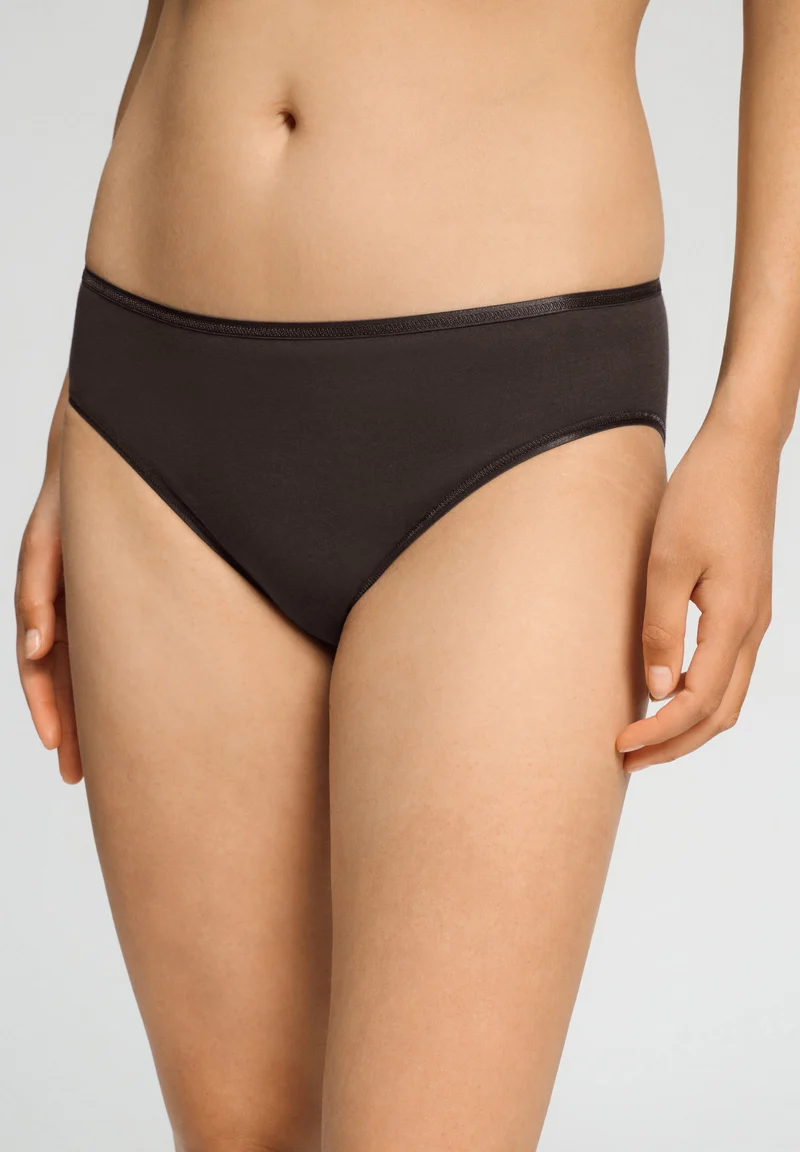 Cotton Seamless Midi Briefs | dark mocha 071626-072185