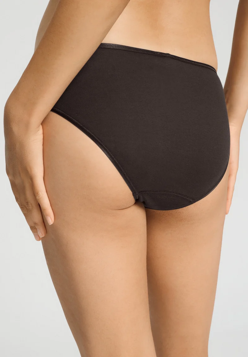 Cotton Seamless Midi Briefs | dark mocha 071626-072185