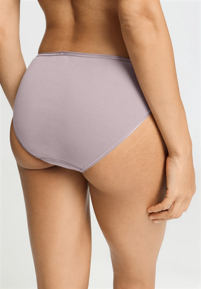 Cotton Seamless Midi Briefs | stormy rose 071626-072467