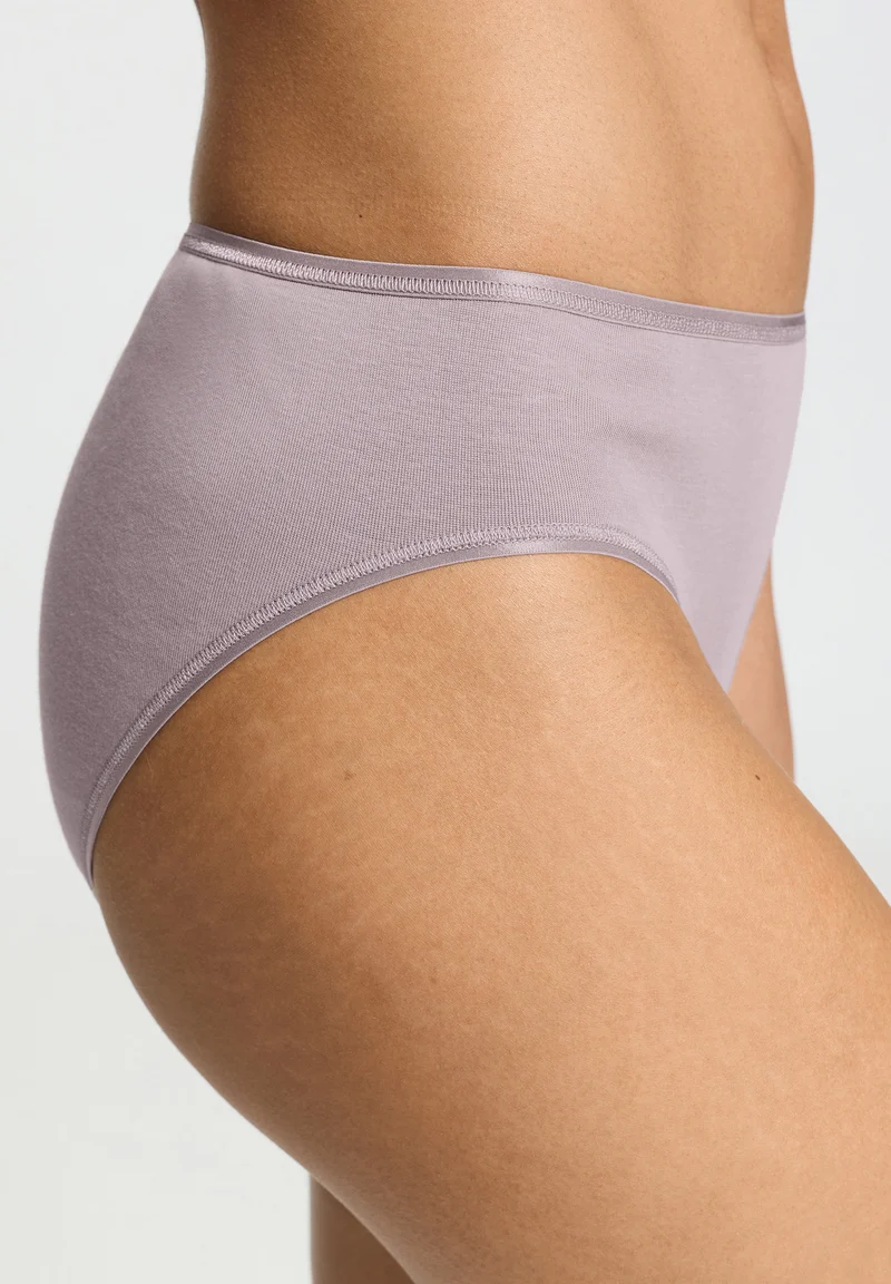 Cotton Seamless Midi Briefs | stormy rose 071626-072467