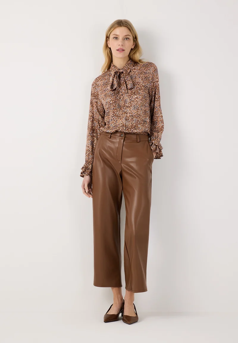 Culotte in Lederoptik