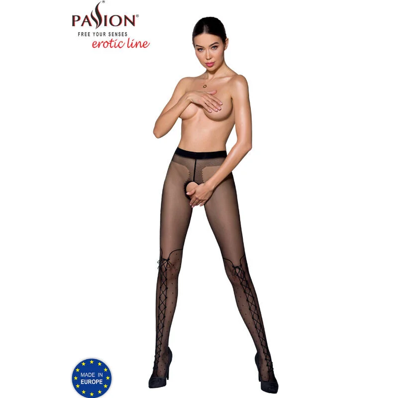 PASSION - TIOPEN 009 - SCHWARZE STRUMPFHOSE 1/2 - 20 DEN