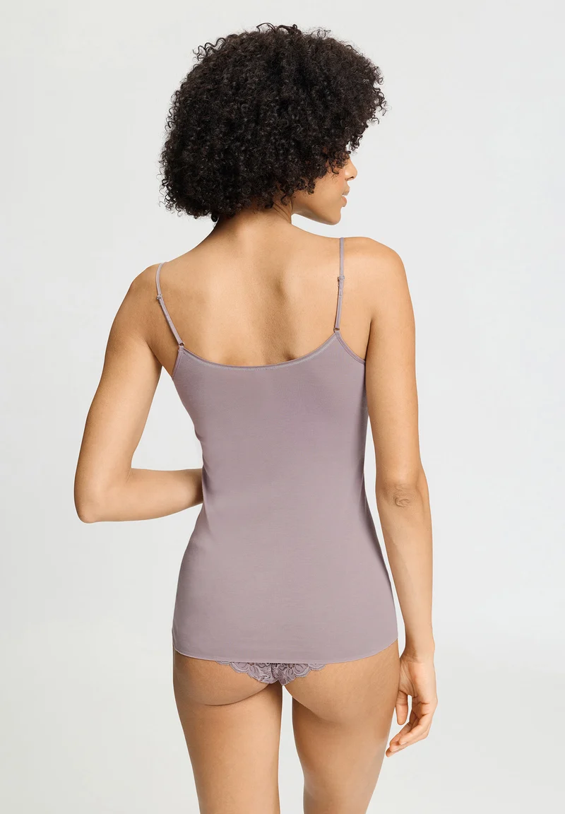 Cotton Seamless Spaghetti Top | stormy rose 071601-072467