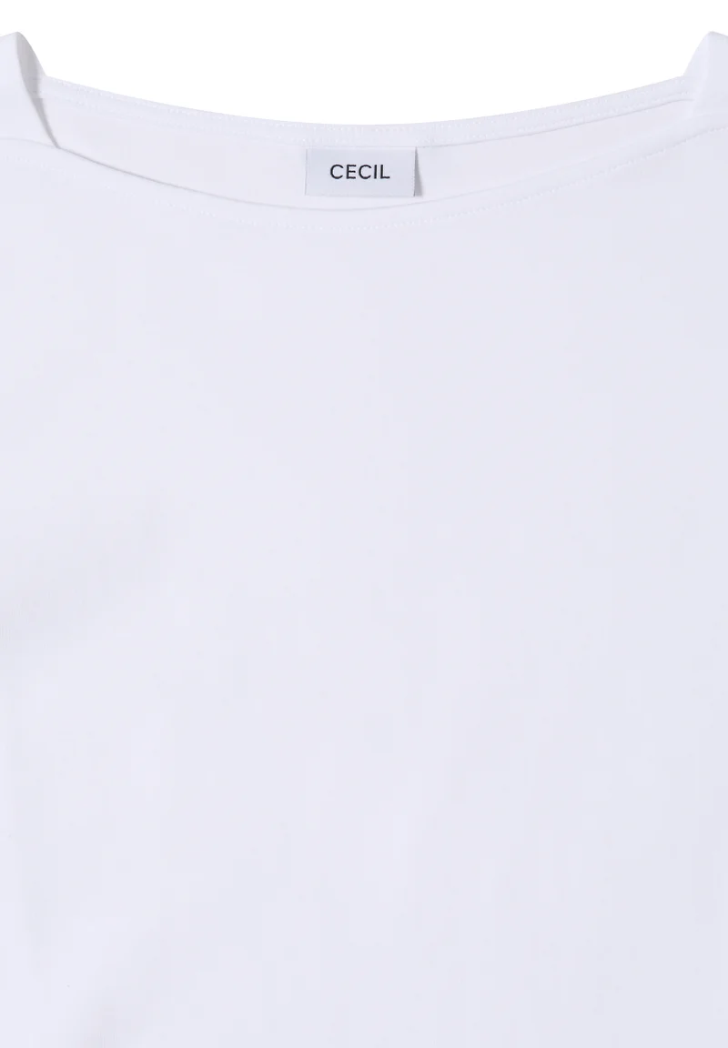 Basic Shirt mit U-Boot-Ausschnitt