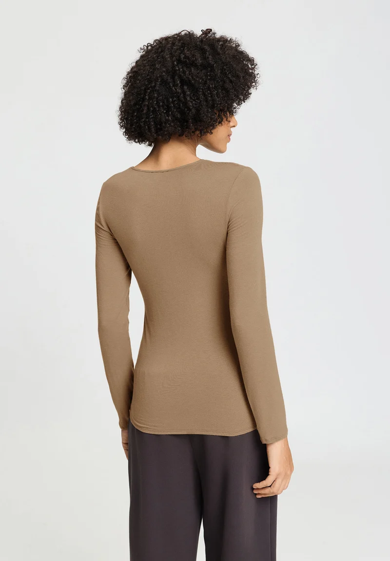 Ultralight Wool L/SLV Shirt | suede camel 071596-072825