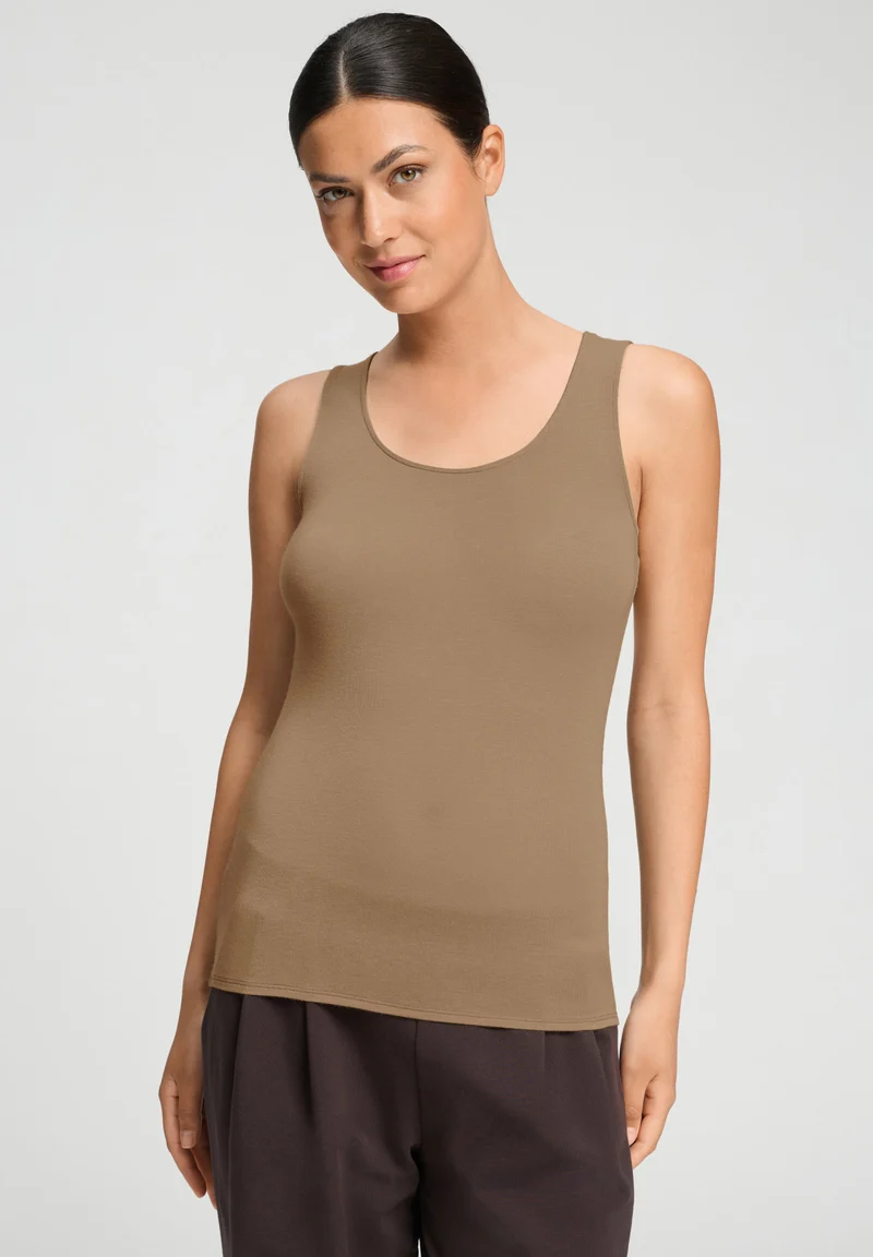Ultralight Wool Tank Top | suede camel 071595-072825
