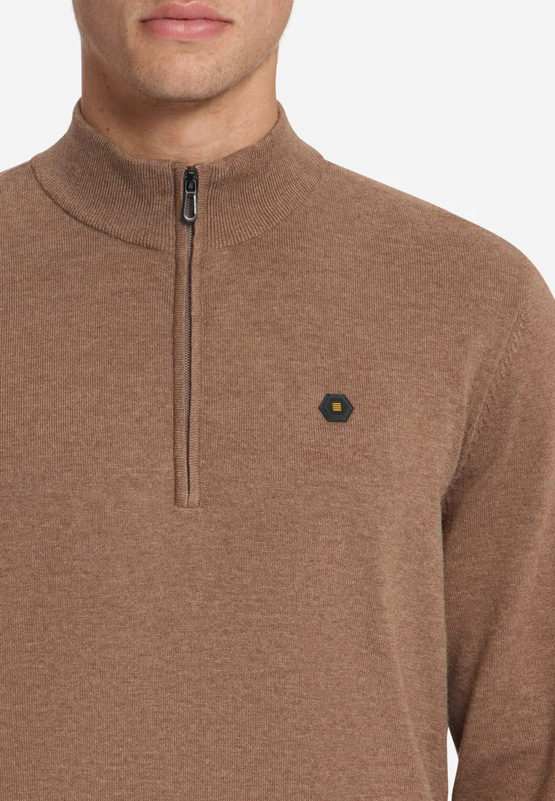 Pullover Half Zip Melange