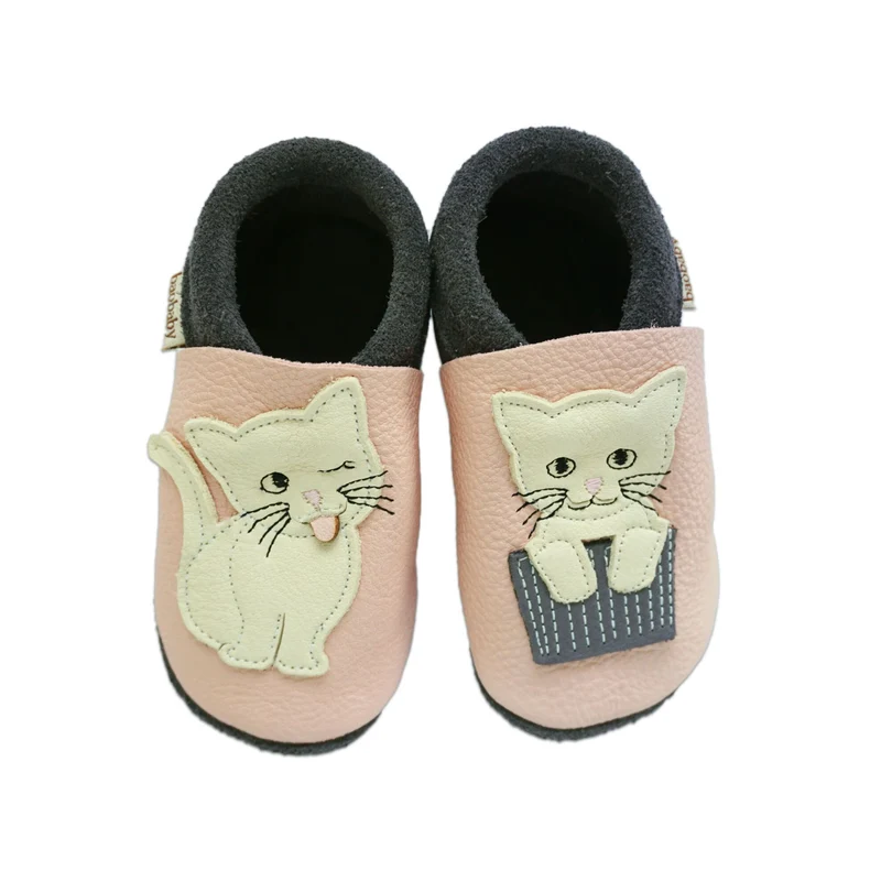 Baobaby Classic Babyschuhe - Katzenkuss Rosa L