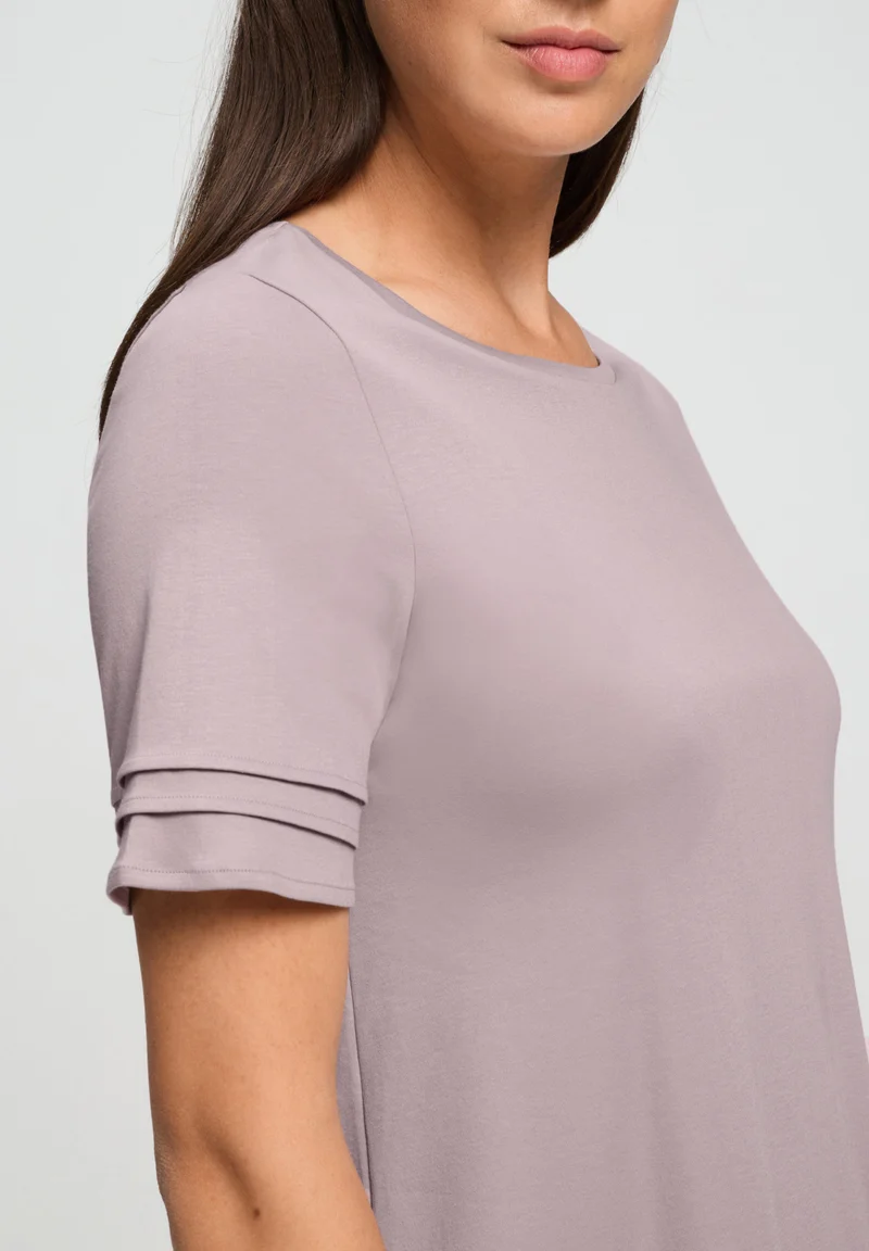 Pilar S/SLV Nightdress 95cm | stormy rose 074706-072467