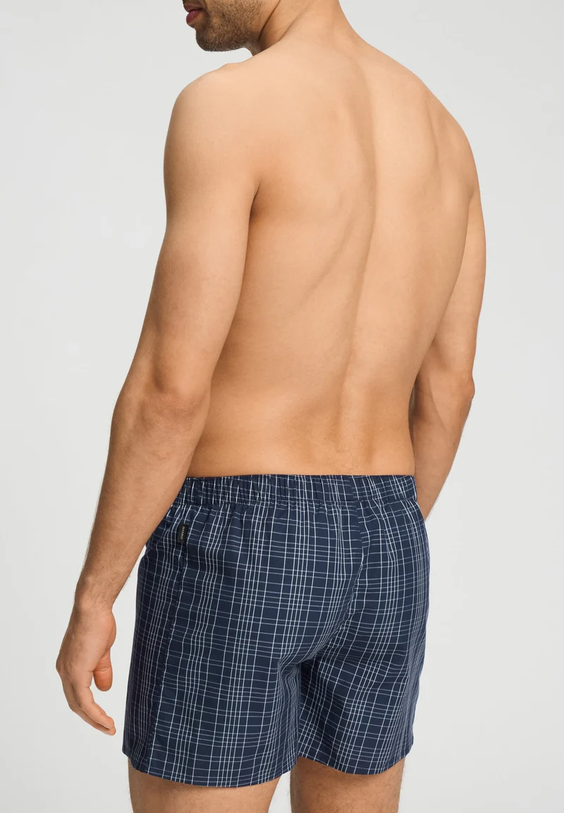 Fancy Woven Boxers | checked blue 074013-073131
