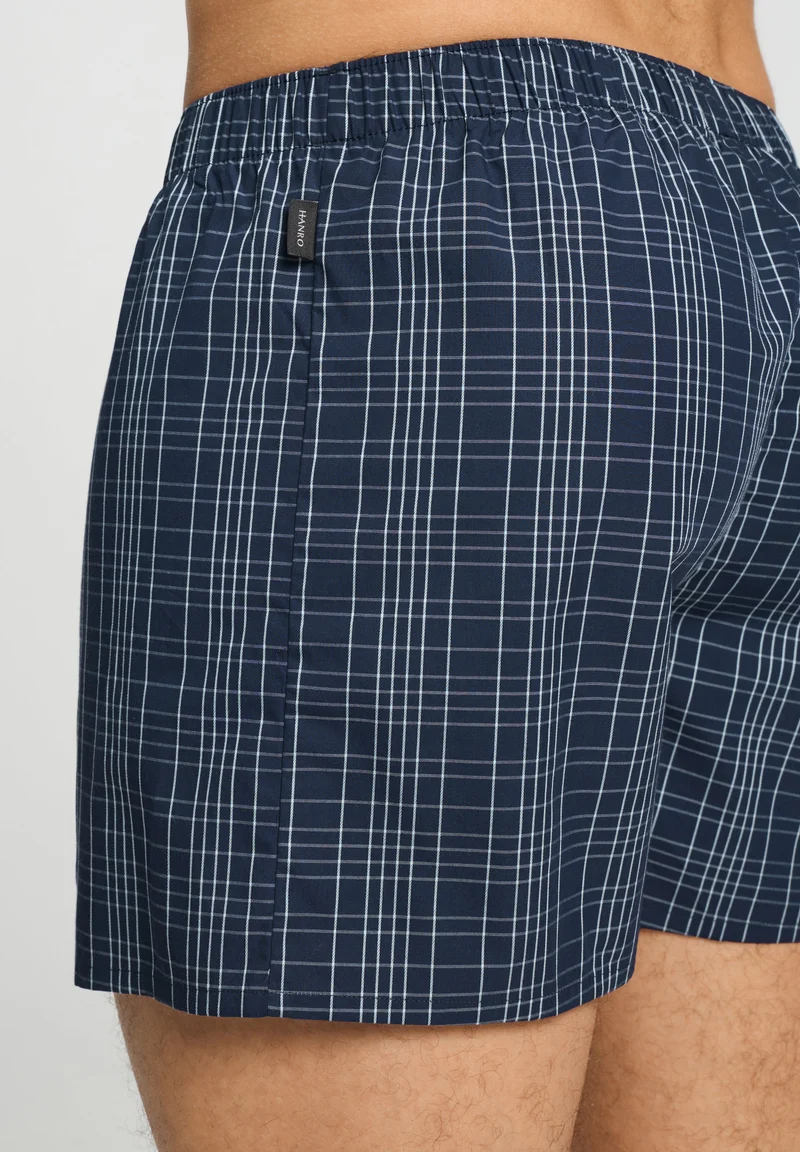 Fancy Woven Boxers | checked blue 074013-073131