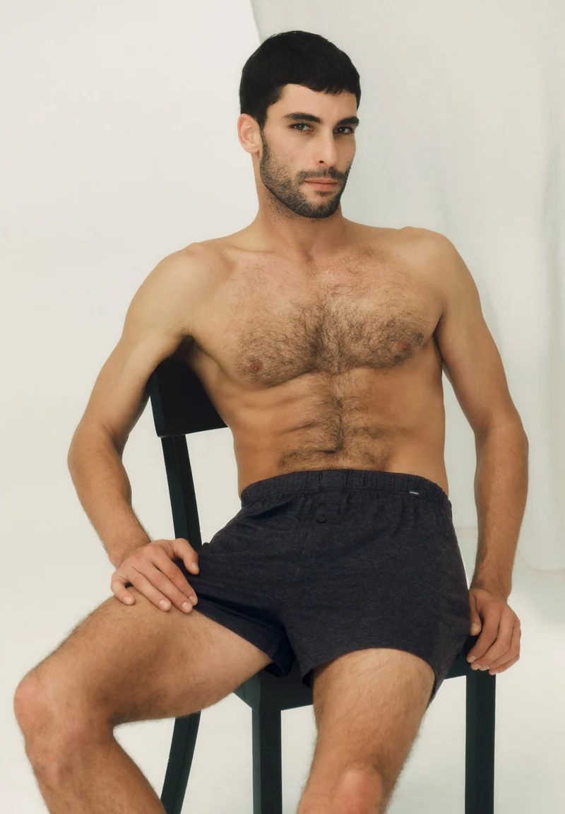 Casuals Daywear Boxers | charcoal melange 073207-073132