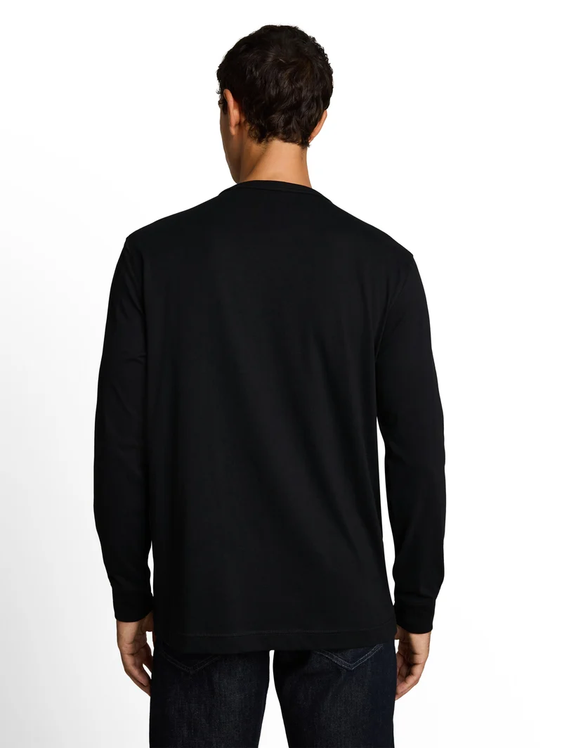 Basic Langarmshirt aus Baumwolle