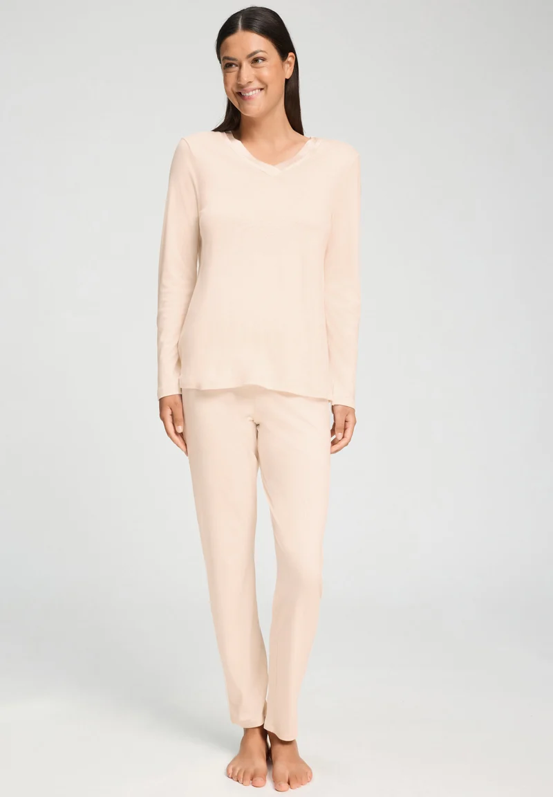 Tyra L/SLV Pajama | creamy glass 074696-072324
