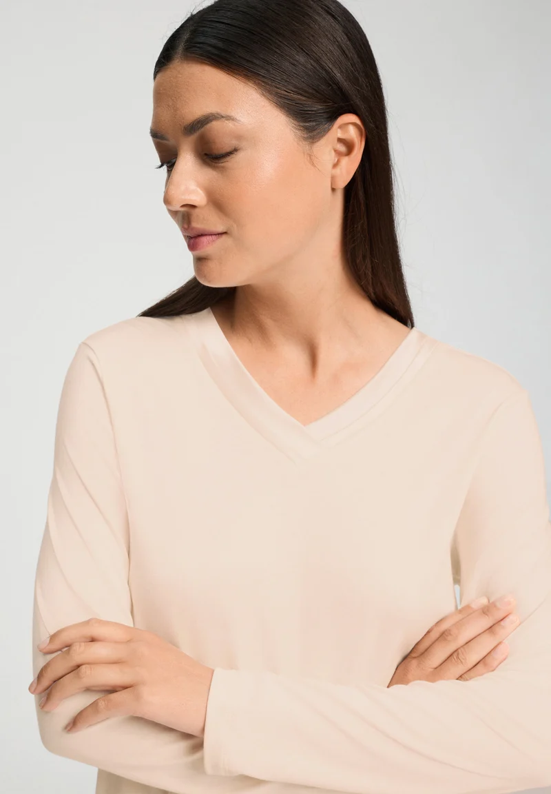 Tyra L/SLV Pajama | creamy glass 074696-072324