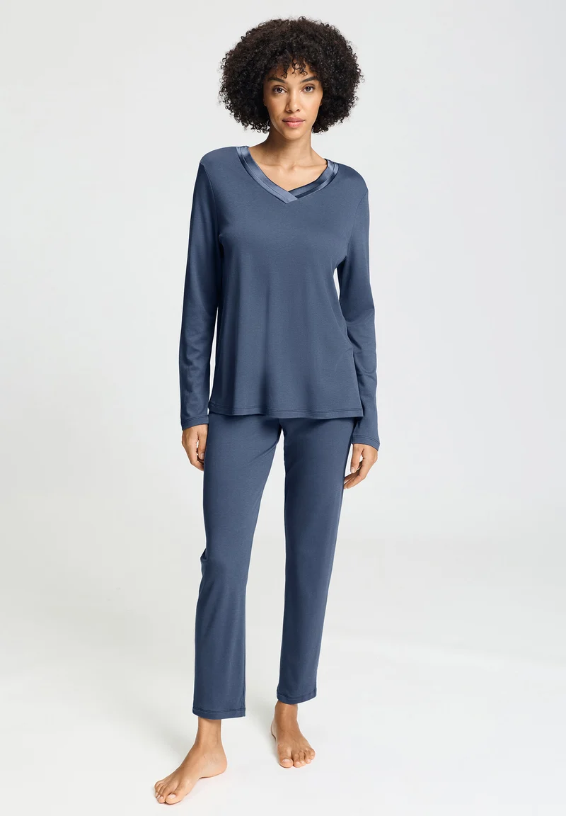 Tyra L/SLV Pajama | vintage indigo 074696-072617