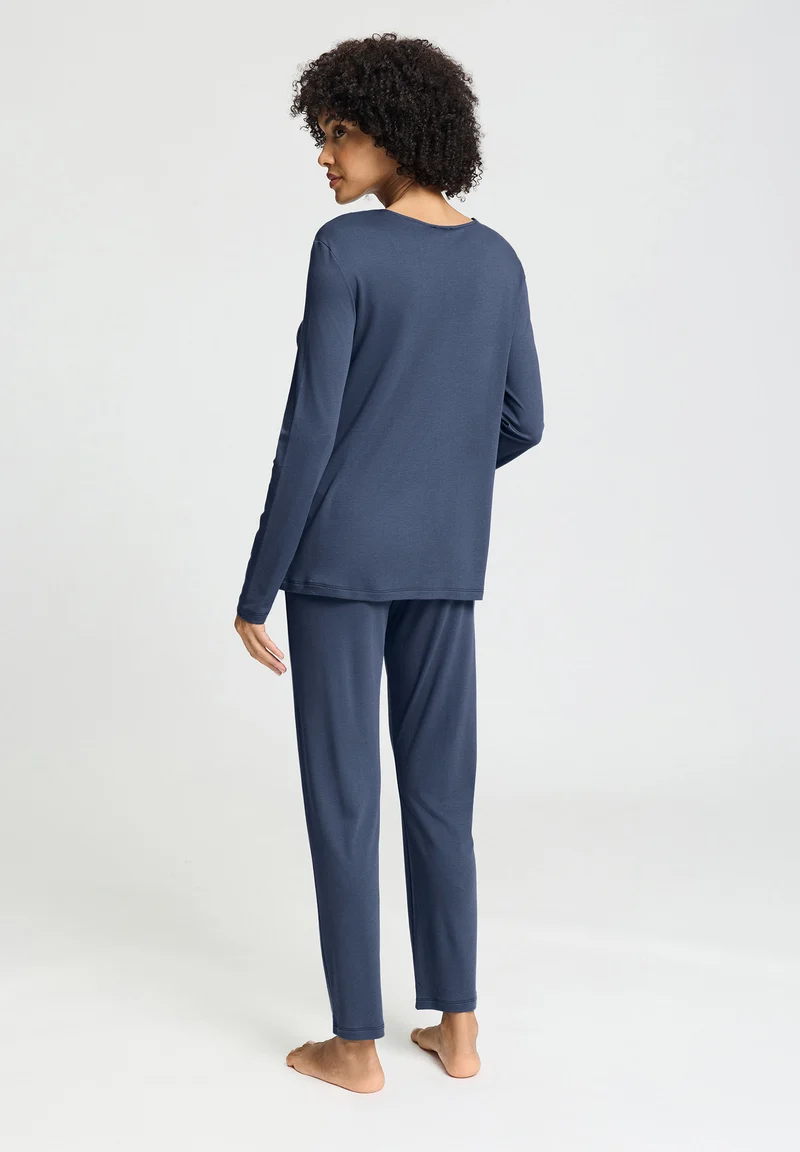 Tyra L/SLV Pajama | vintage indigo 074696-072617