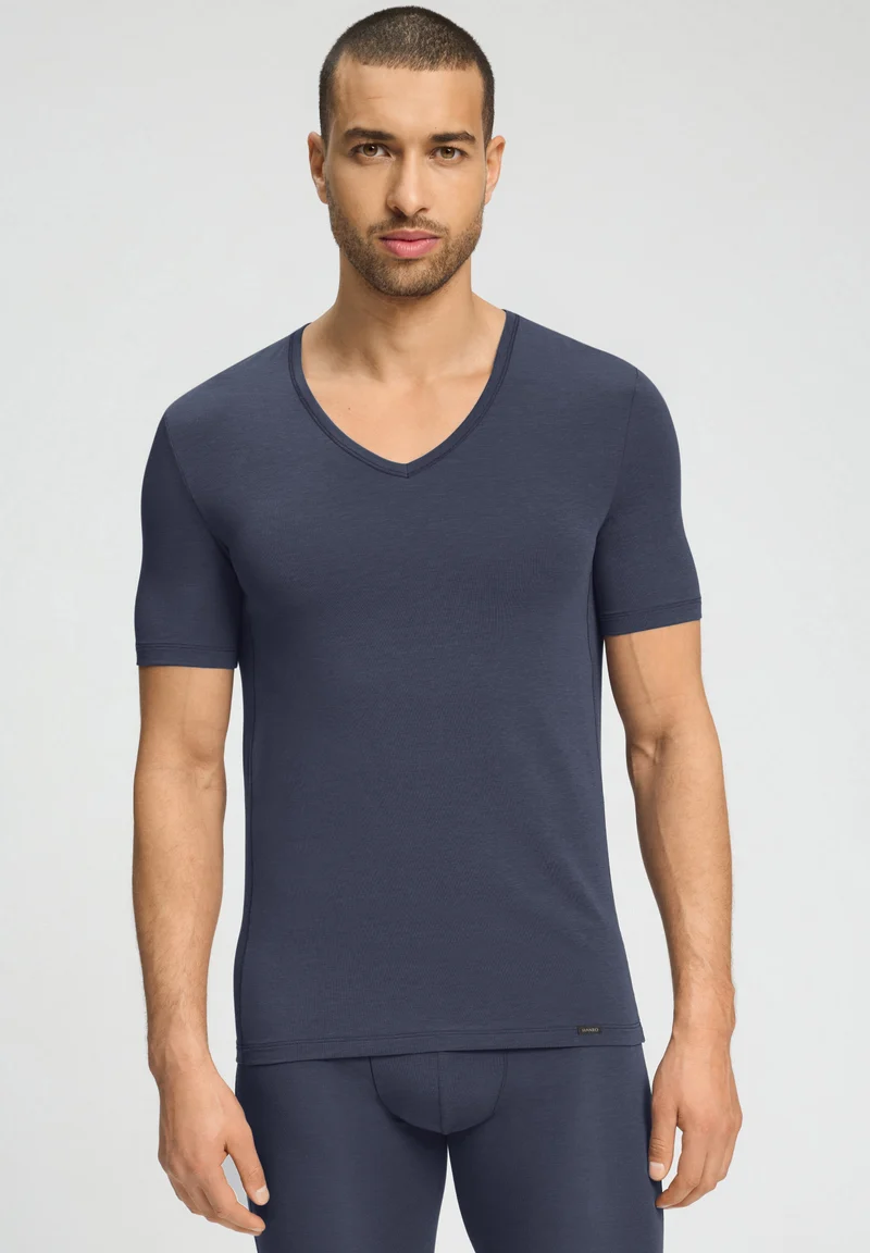 Natural Function S/SLV Shirt V-Neck | stormy gray 073185-072139