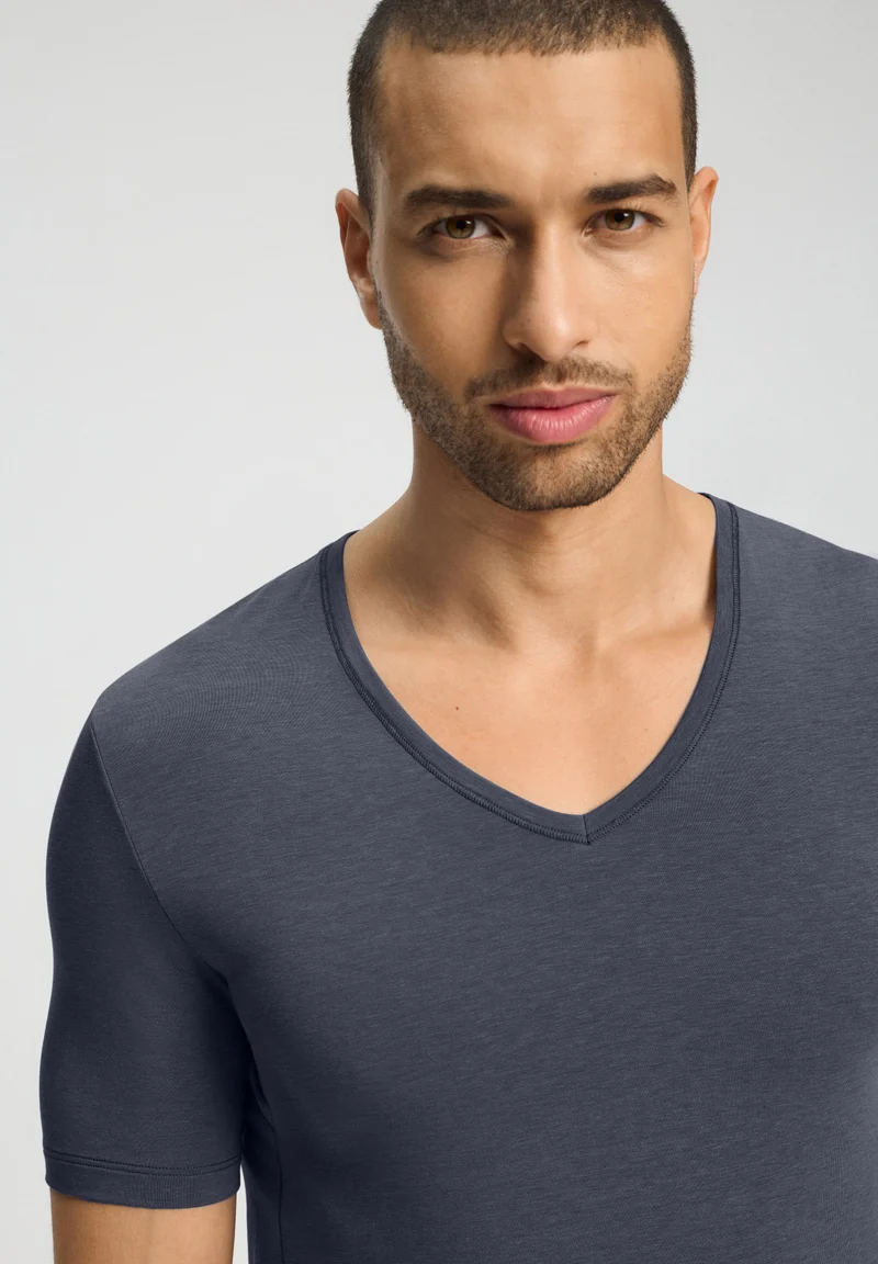 Natural Function S/SLV Shirt V-Neck | stormy gray 073185-072139