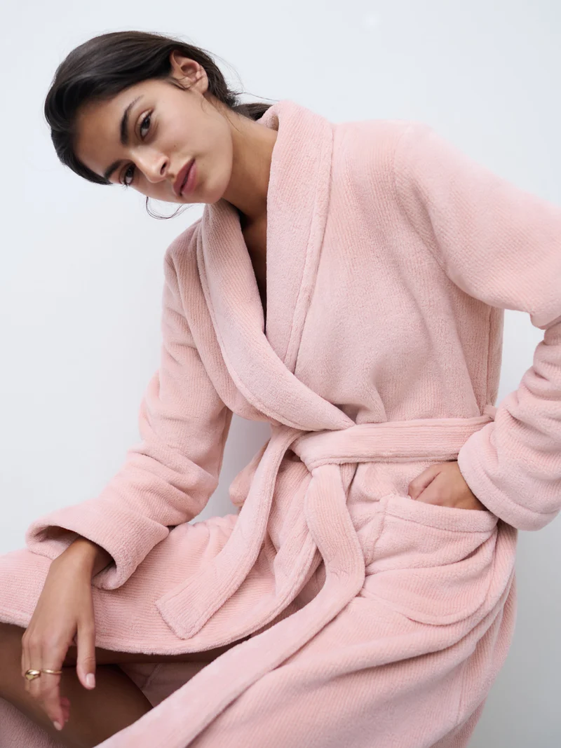 Femilet - Teddy-Bademantel Authentic Pink