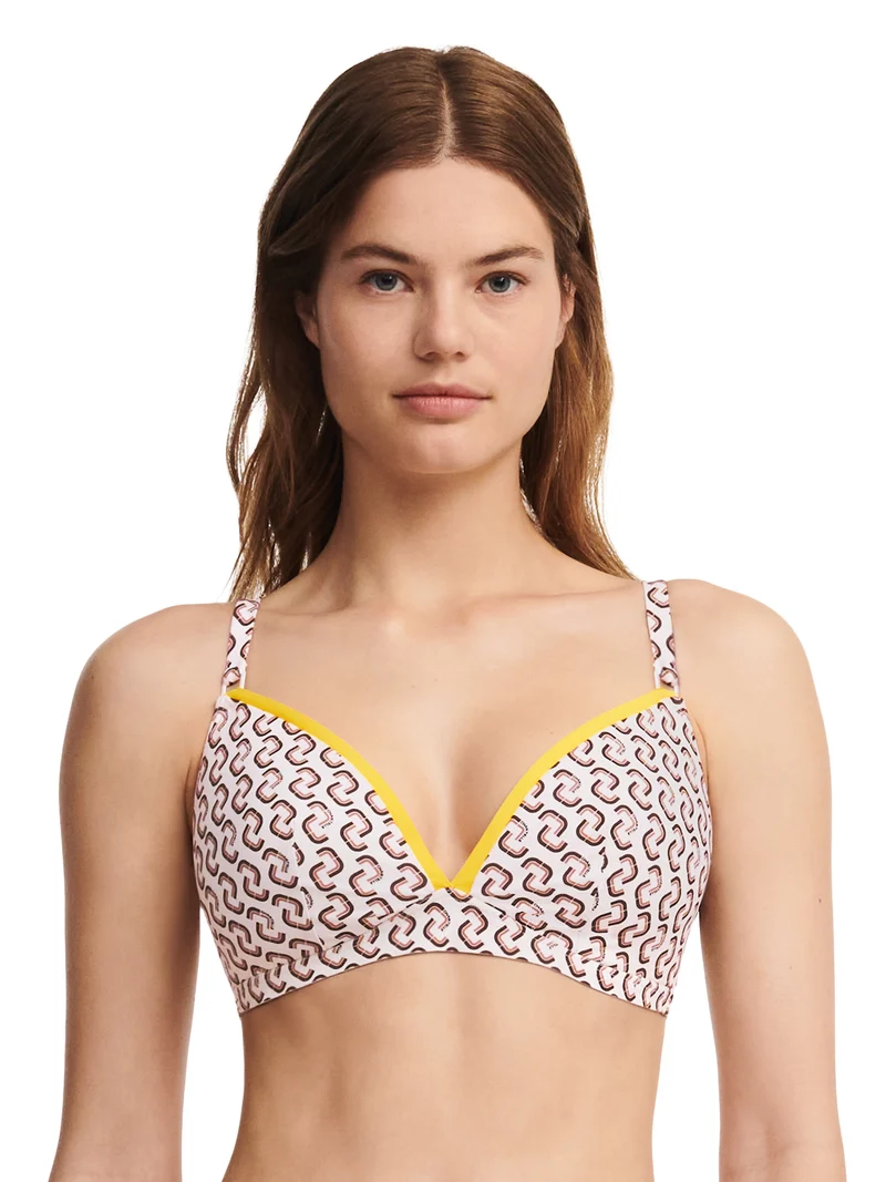 Chantelle Bademode – Authentisches kabelloses Dreieck-Spacer-Bikini-Monogramm