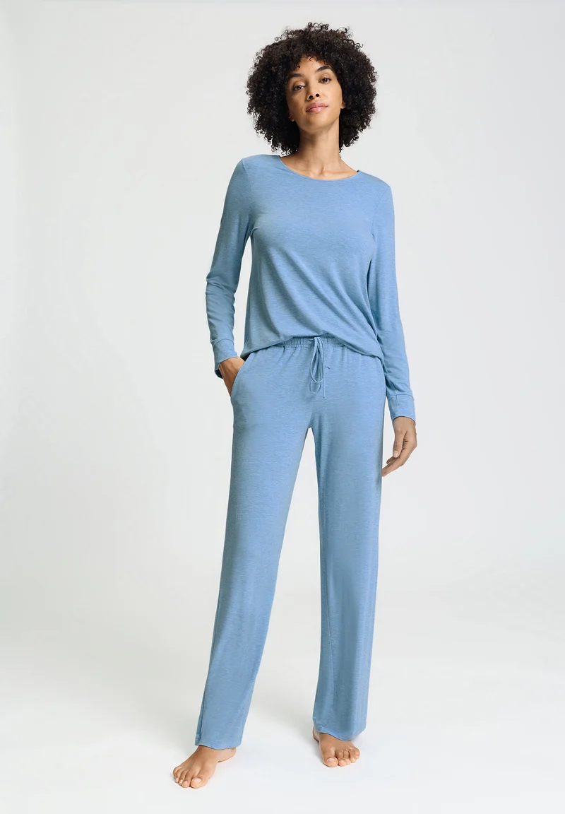 Natural Elegance Long Pants | bluebird melange 074953-073160