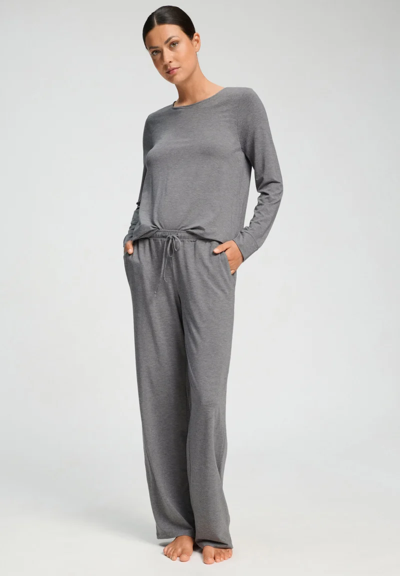 Natural Elegance Long Pants | stone melange 074953-073169