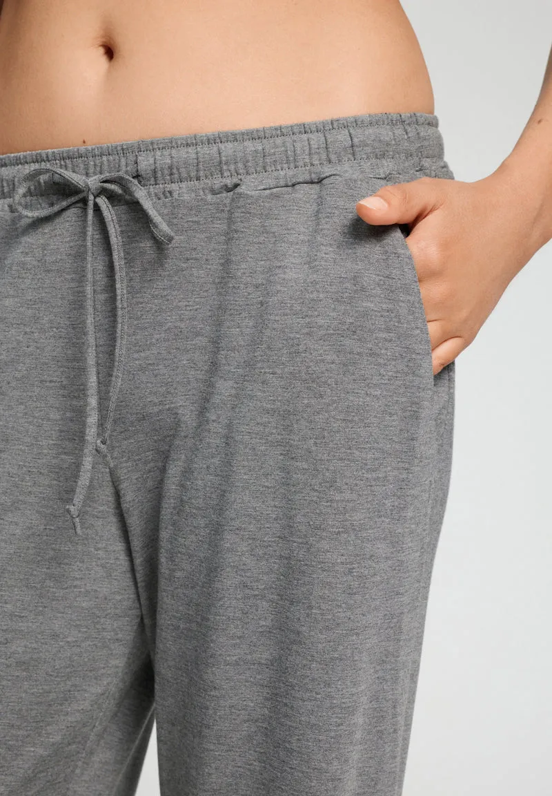Natural Elegance Long Pants | stone melange 074953-073169