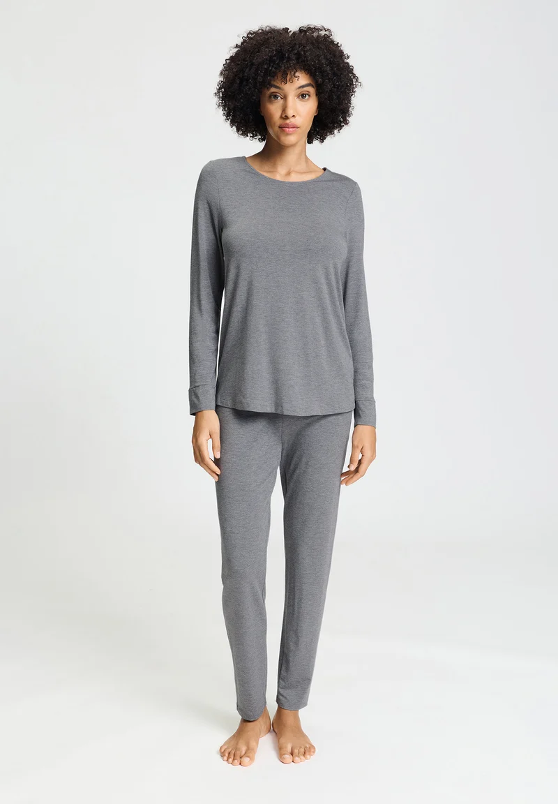 Natural Elegance L/SLV Pajama | stone melange 074951-073169