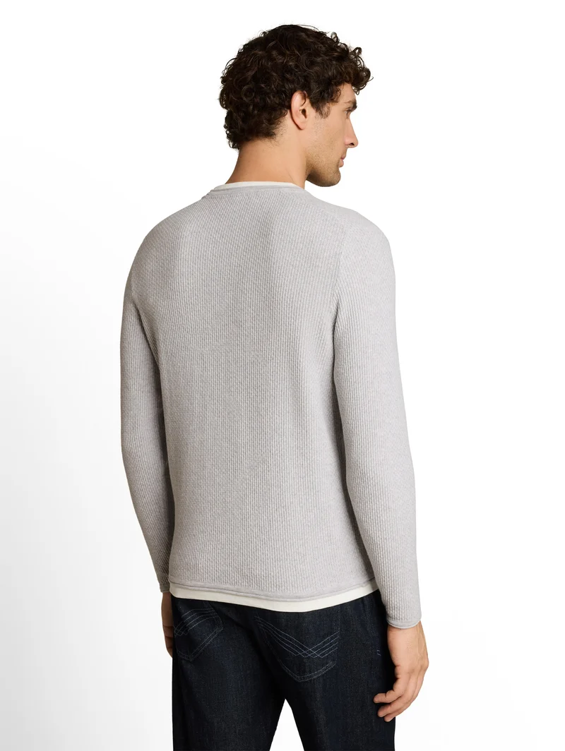 Strickpullover im 2-in-1-Look